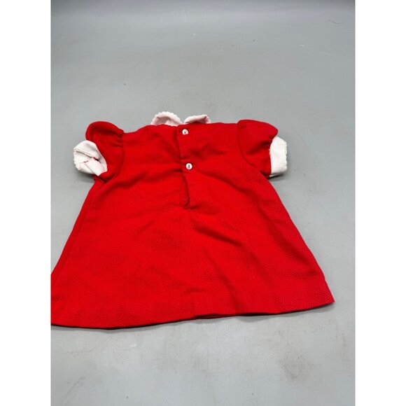 Vintage sassy by Miss Bea Savoy Baby Dress Red With Embroidered Ducks 3-6M READ - Picture 7 of 11